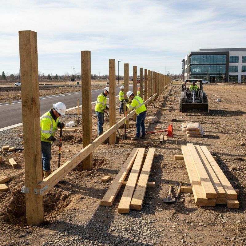 Concrete Fence Construction detail